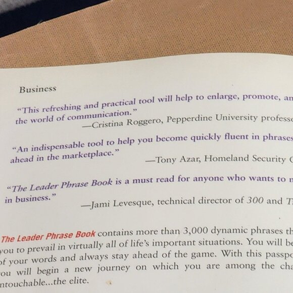 The Leader Phrase Book 3000+ Powerful Phrases That Put You in Command by Alain - Picture 10 of 16